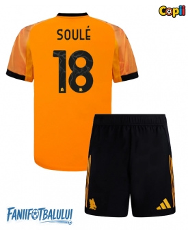 AS Roma Matias Soule #18 Echipament de Fotbal Replică 2025-26 Copii Deplasare (+ Șorturi)